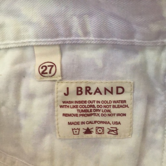 J Brand Lilac Tie-Dye Denim Cutoff Shorts - Picture 3 of 4